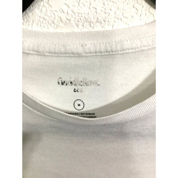 GOODFELLOW MENS WHITE CREW NECK SHORT SLEEVE T-SHIRT SIZE MEDIUM - Picture 3 of 6